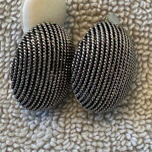 Silver Clip Earrings
